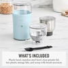 image:imageMarthaStewart ElectricCoffee amp Spice GrinderDual 25oz RemovableBowls StorageLidsStainless Steel BladesOne Touch Pulse Control2in1CompactBeans amp Spices Herbsamp Nuts Linen CreamSky Blue